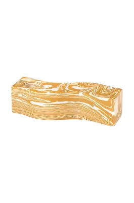 Подсвечник Broste Copenhagen Swelly, пластик, 12 см, жёлтый