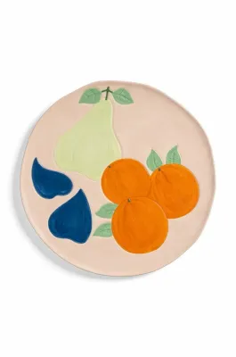 Тарелка обеденная &K Amsterdam Fruitful Fig, керамика, 6,5 см, разноцветная