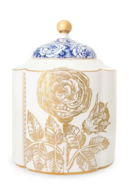 Контейнер для хранения продуктов Pip Studio Royal White, керамика, 1,9 л, белый