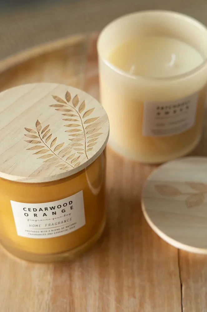 Ароматическая свеча Answear.lab zestaw wiec Cedarwood & Patchouli 2-pack, воск