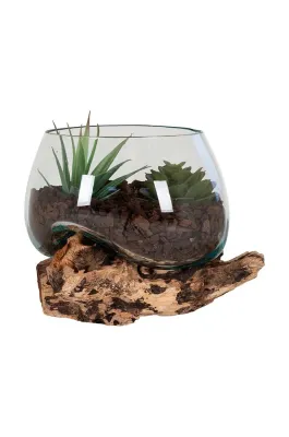 Ваза House Nordic San Marino Waterdrop, стекло, 15 см, разноцветный