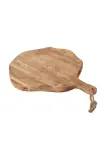 Разделочная доска J-line Round Organic Wood, дерево, 59,5 39 см, бежевый — фото 2