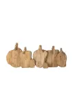 Разделочная доска J-line Round Organic Wood, дерево, 59,5 39 см, бежевый — фото 3