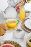 Чашка с блюдцем Byon Lemon, керамика, 250 мл, жёлтый — фото 5