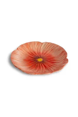 Тарелка обеденная Byon Poppy, каменная керамика, 21 см, разноцветная