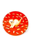 Тарелка обеденная Seletti Kitten, фарфор, 27 см, разноцветная — фото 1