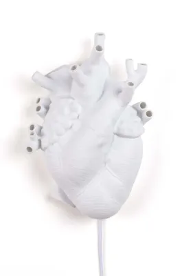 Настольная лампа Seletti Heart, керамика, LED, выс. 32 см