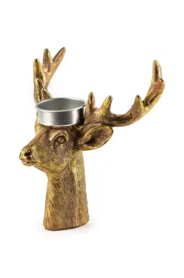 Подсвечник Affek Design Santa LIla, пластик, 14 см, жёлтый