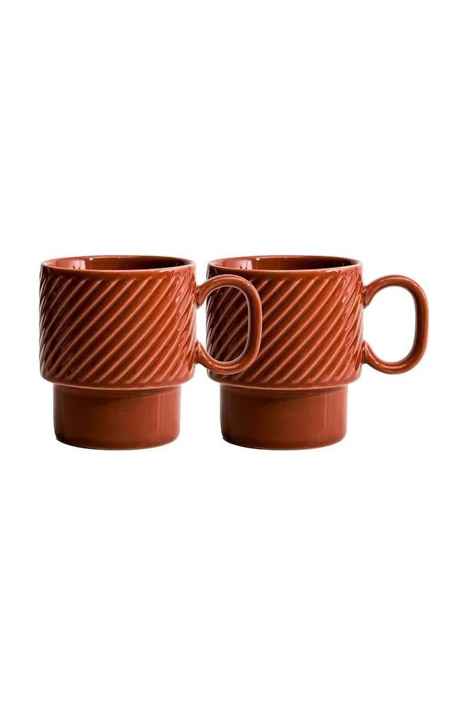 Набор кружек Sagaform Coffee & More, 2 шт, каменная керамика, по 300 мл