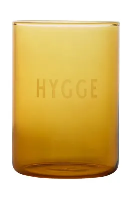 Стакан Design Letters, Favourite Drinking, 350 мл, боросиликатное стекло, жёлтый