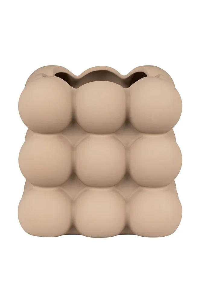 Кашпо House Nordic Flowerpot in Ceramic, керамика, 13 13,5 см, бежевый