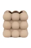 Кашпо House Nordic Flowerpot in Ceramic, керамика, 13 13,5 см, бежевый — фото 1