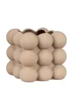 Кашпо House Nordic Flowerpot in Ceramic, керамика, 13 13,5 см, бежевый — фото 2