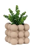 Кашпо House Nordic Flowerpot in Ceramic, керамика, 13 13,5 см, бежевый — фото 3