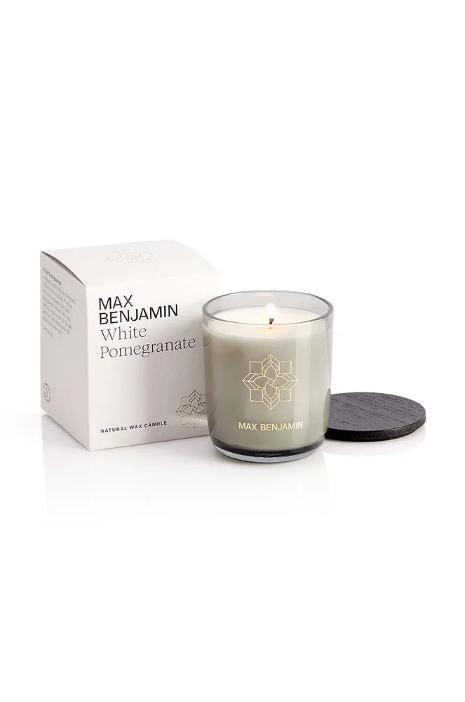 Ароматическая свеча Max Benjamin White Pomegranete, воск, тёмно-синий