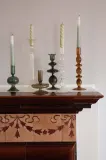 Подсвечник Au Maison, стекло, 25 см, оранжевый — фото 2