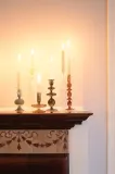 Подсвечник Au Maison, стекло, 25 см, оранжевый — фото 3