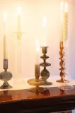 Подсвечник Au Maison, стекло, 25 см, оранжевый — фото 4
