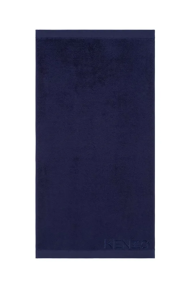 Полотенце для лица Kenzo Iconic Navy, хлопок, 55 100 см, тёмно-синий