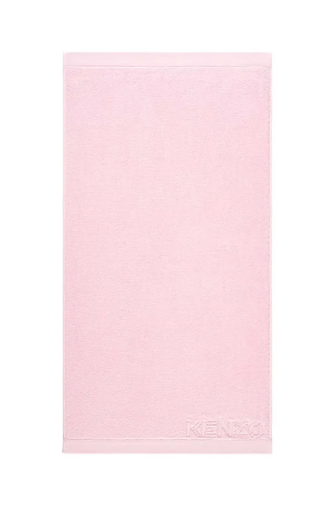 Полотенце для лица Kenzo Iconic Rose2, хлопок, 55 100 см, розовый