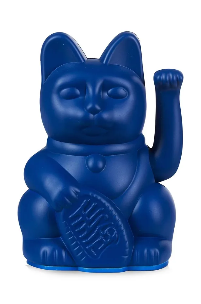 Фигурка декоративная Donkey Lucky Cat Mini - Dark Blue, полирезин, 9,8 см