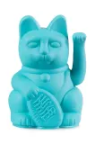 Фигурка декоративная Donkey Lucky Cat Mini - Turquoise, полирезин, 9,8 см — фото 1
