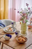 Тарелка обеденная Bloomingville Okayama, каменная керамика, 27 см, синяя — фото 4