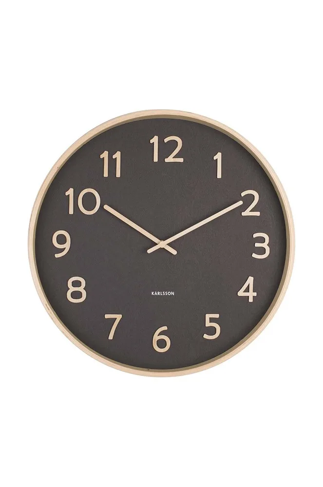 Настенные часы Karlsson Pure Wood, дерево, 40 см