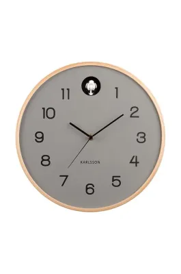 Настенные часы Karlsson Natural Cuckoo, дерево, 31,5 см