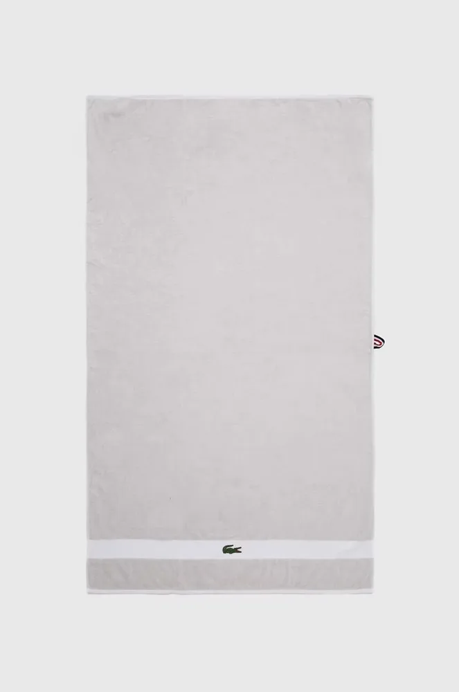 Полотенце банное Lacoste L Casual Argent, хлопок, 70 120 см, белый