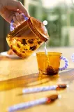 Кувшин &K Amsterdam, Teapot Duet Amber, стекло — фото 2