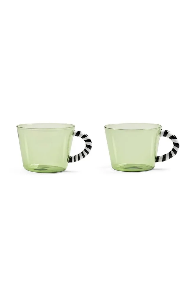 Набор стаканов &K Amsterdam, Glass Duet Green, 2 шт, 300 мл, стекло, зелёный