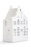 Фонарь для свечи &K Amsterdam Canal House Stairs Large, фарфор, 13 см, белый — фото 1