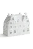 Фонарь для свечи &K Amsterdam Canal House Duo Large, фарфор, 14 см, белый — фото 1