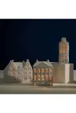 Фонарь для свечи &K Amsterdam Canal House Mansion Large, фарфор, 13 см, белый — фото 4