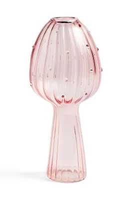 Ваза &K Amsterdam Mushroom Pink, стекло, 15 см, розовый