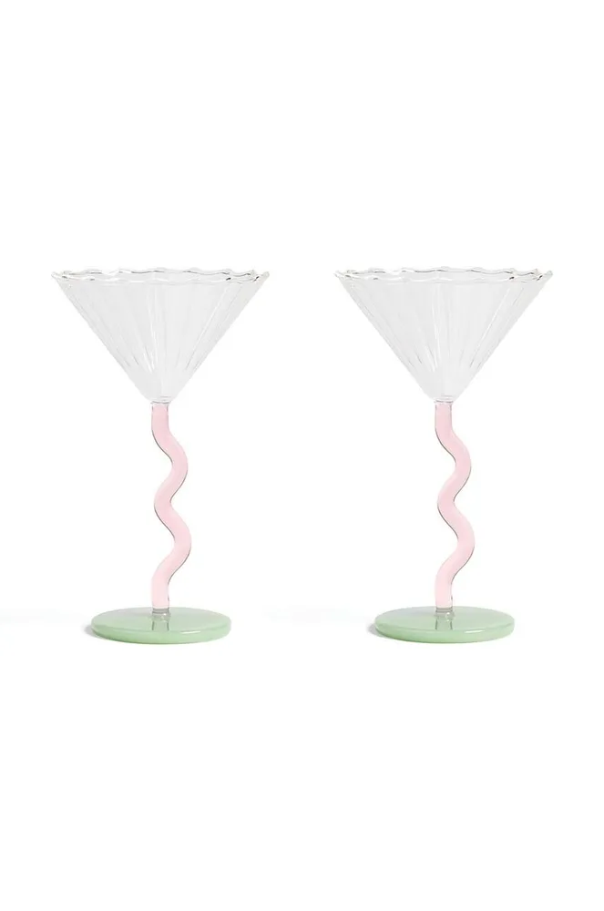 Набор бокалов &K Amsterdam, Coupe Curve Set, 2 шт, 150 мл, стекло, многоцветный