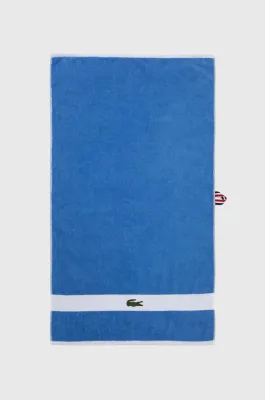 Полотенце банное Lacoste L Casual A rien, хлопок, 55 100 см, синий