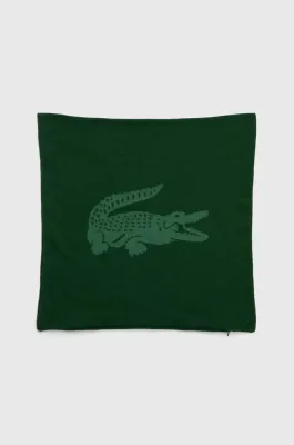Декоративная наволочка Lacoste L Reflet Vert, хлопок, 45 45 см