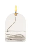 Фонарь для свечи Sirius led Dea, стекло, 11 см, белый — фото 1