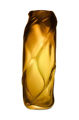 Ваза Ferm Living Swirl, стекло, 47 см, жёлтый