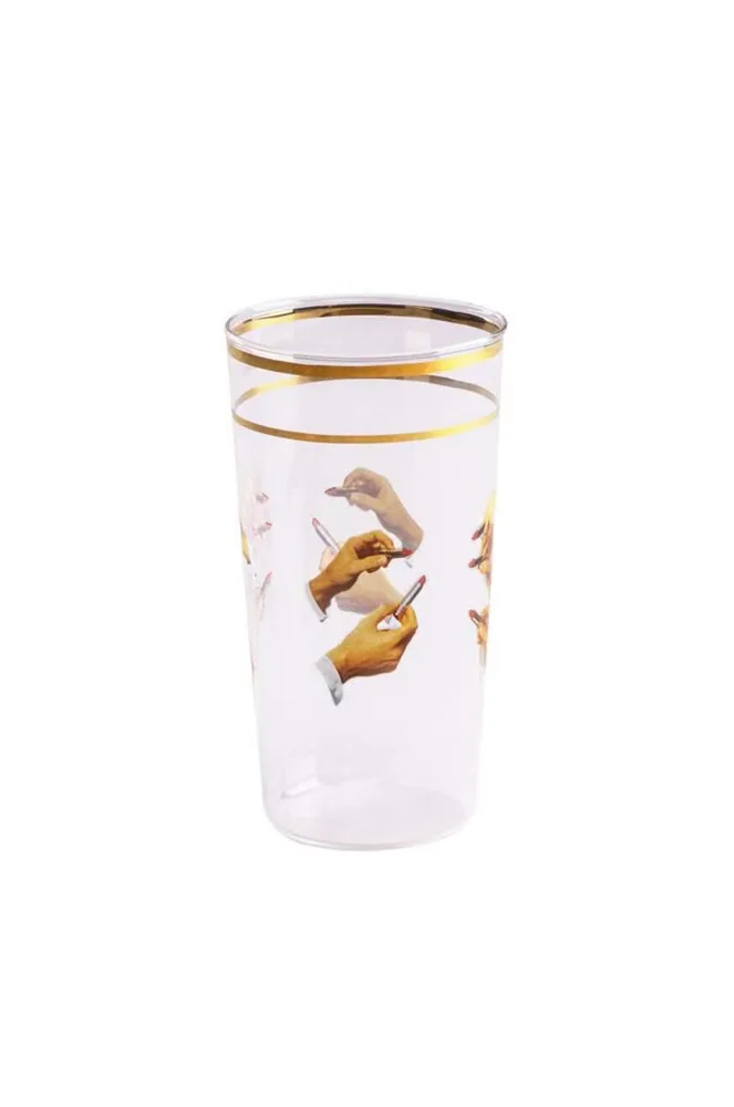 Стакан Seletti, x Toiletpaper, 250 мл, стекло, многоцветный