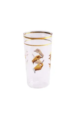 Стакан Seletti, x Toiletpaper, 250 мл, стекло, многоцветный