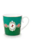 Кружка Pip Studio Love Birds Medallion, фарфор, 250 мл, зелёный — фото 1