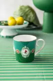 Кружка Pip Studio Love Birds Medallion, фарфор, 250 мл, зелёный — фото 2