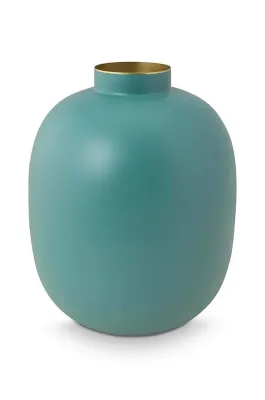 Ваза Pip Studio Matt Light Blue, металл, 32 см