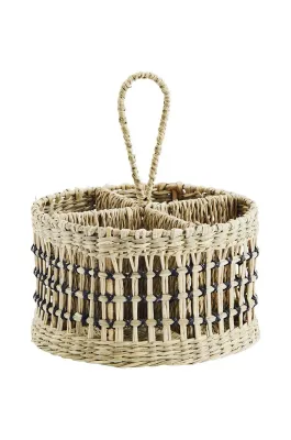 Кухонный держатель Madam Stoltz Seagrass, 24 20 см, бежевый