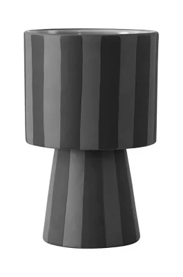 Кашпо OYOY Toppu Pot S, керамика, 15 10 см, серый