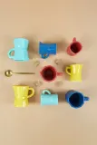 Набор кружек для эспрессо Balvi do espresso Moka, 4 шт, керамика, по 120 мл, разноцветный — фото 5