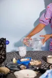 Тарелка обеденная Byon Oyster, керамика, овальная, 3,5 8 см, синяя — фото 6